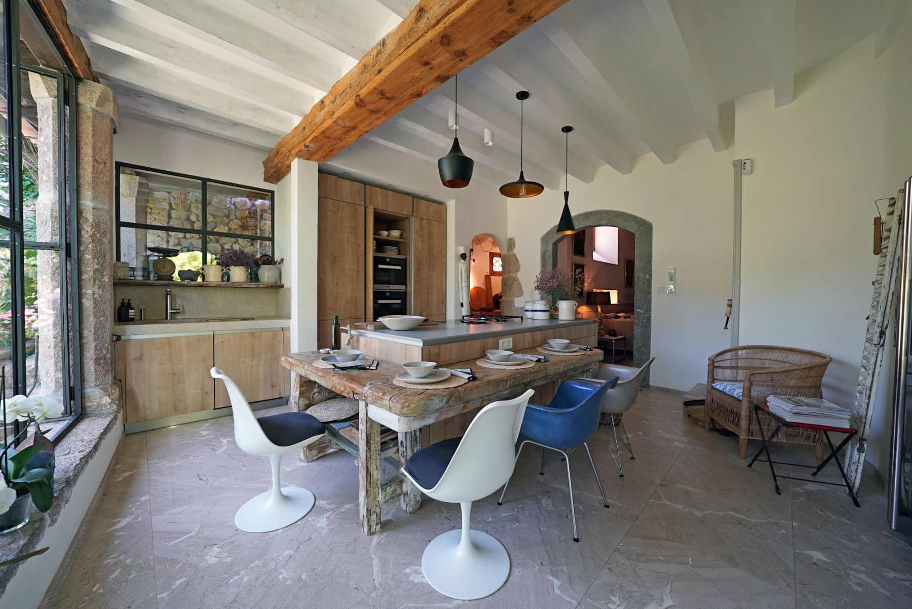 Kitchen at Casa Serenidad, Mallorca