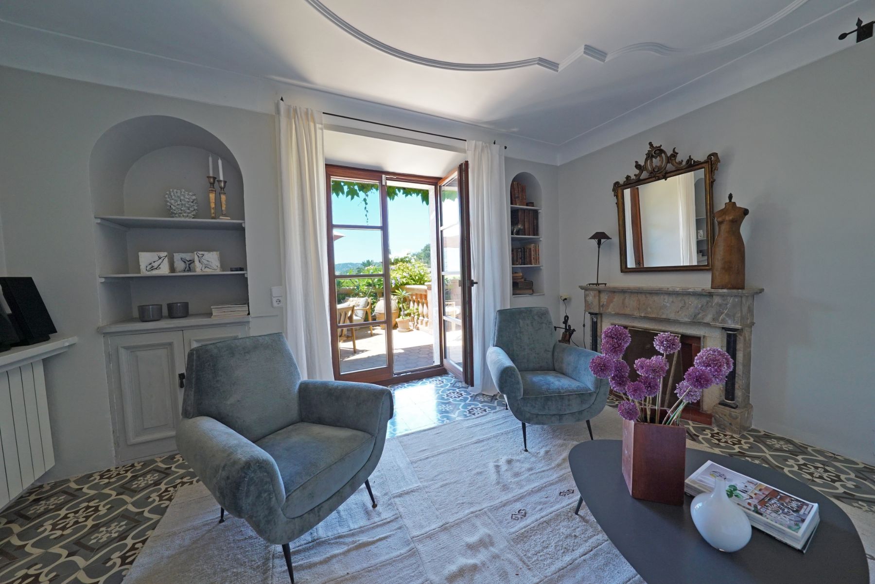Living area at Casa Serenidad, Mallorca