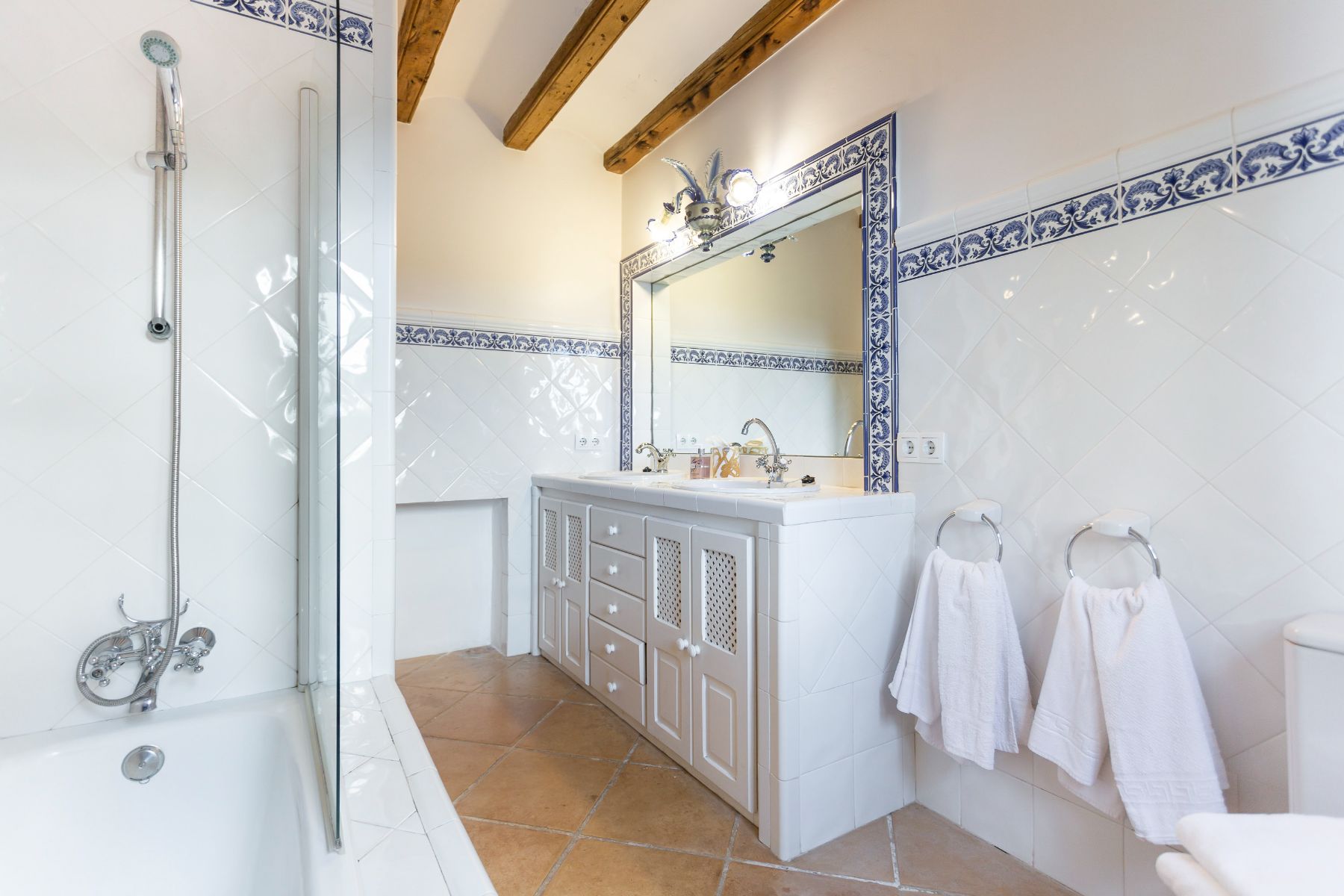 Bathroom with shower at Casa Serra, Mallorca