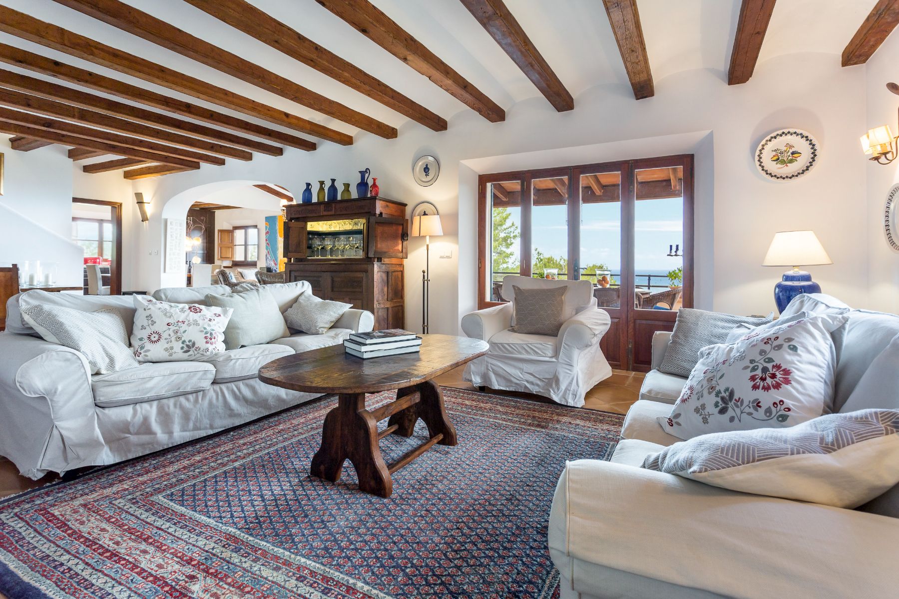 Living room at Casa Serra, Mallorca