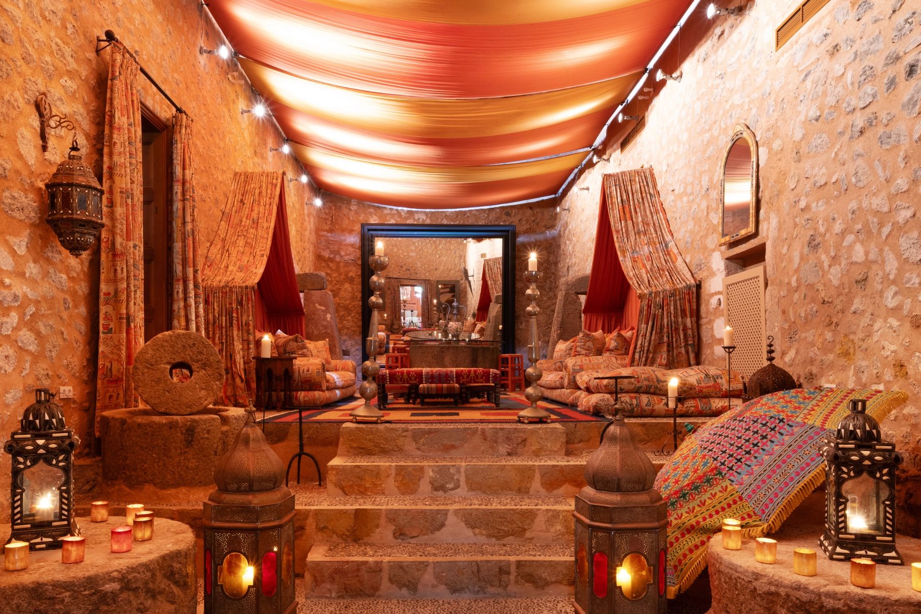 Party room at Finca Olivera, Mallorca