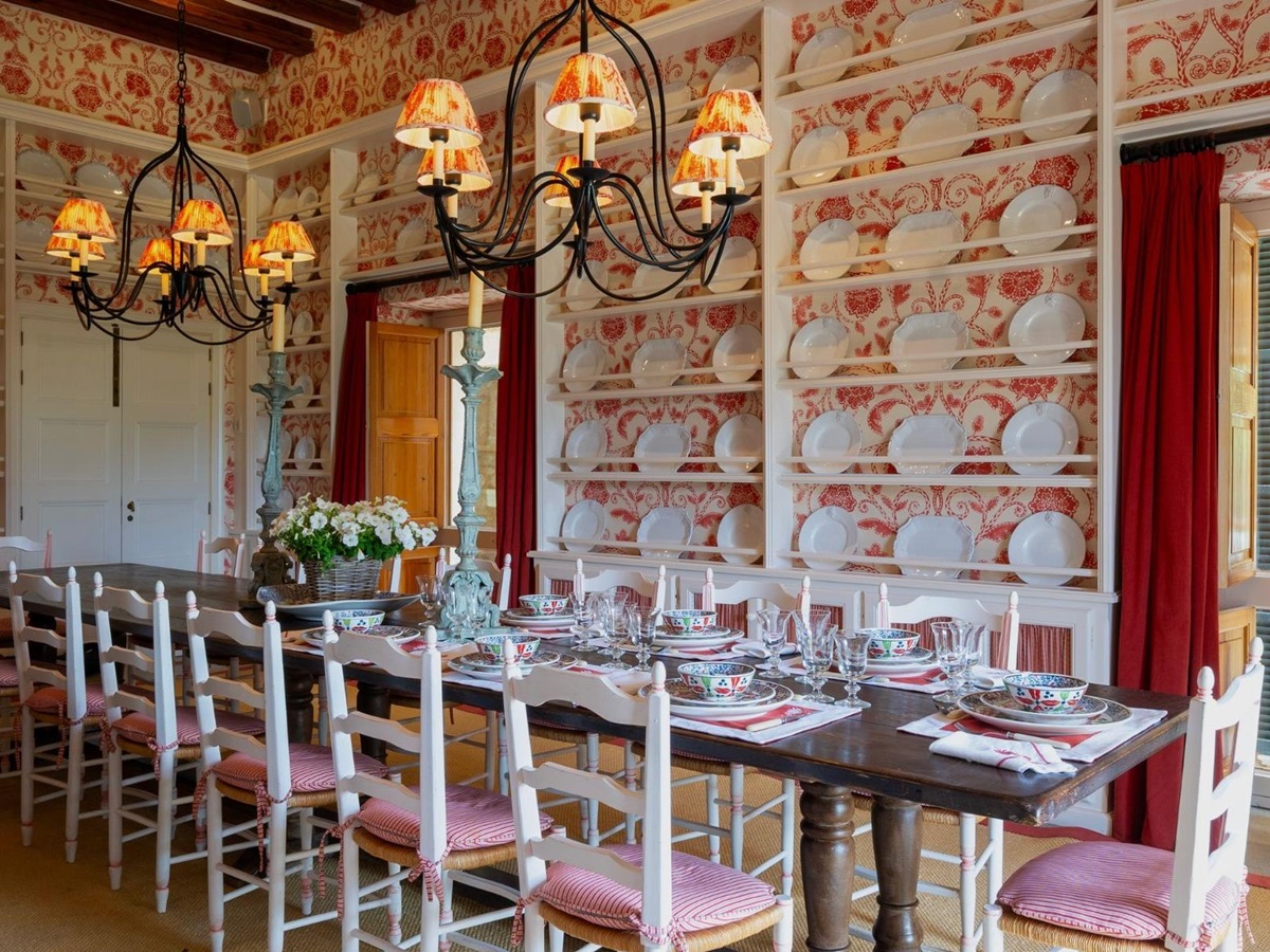 Dining room at Finca Olivera, Mallorca