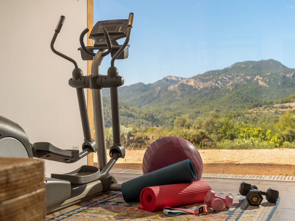 Gym at Finca Olivera, Mallorca