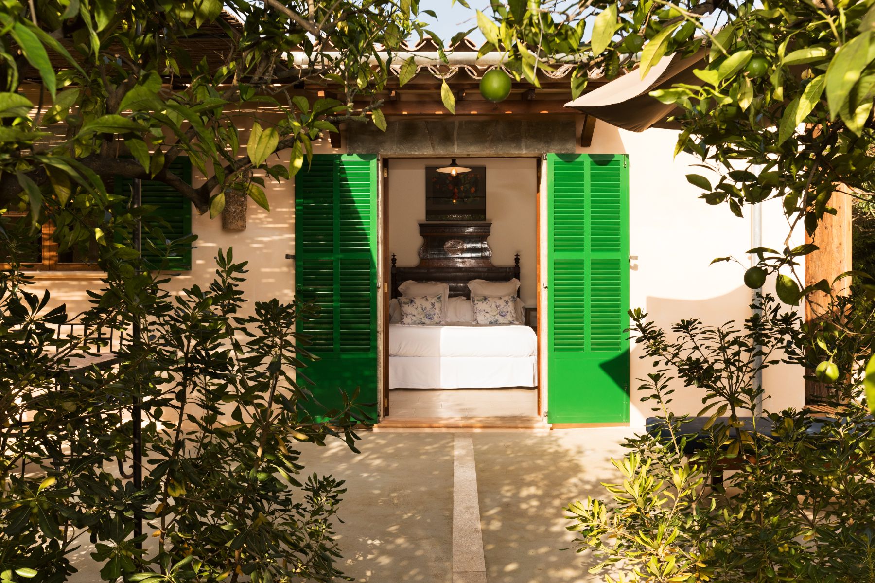Bedroom with terrace at Finca Paraiso, Mallorca