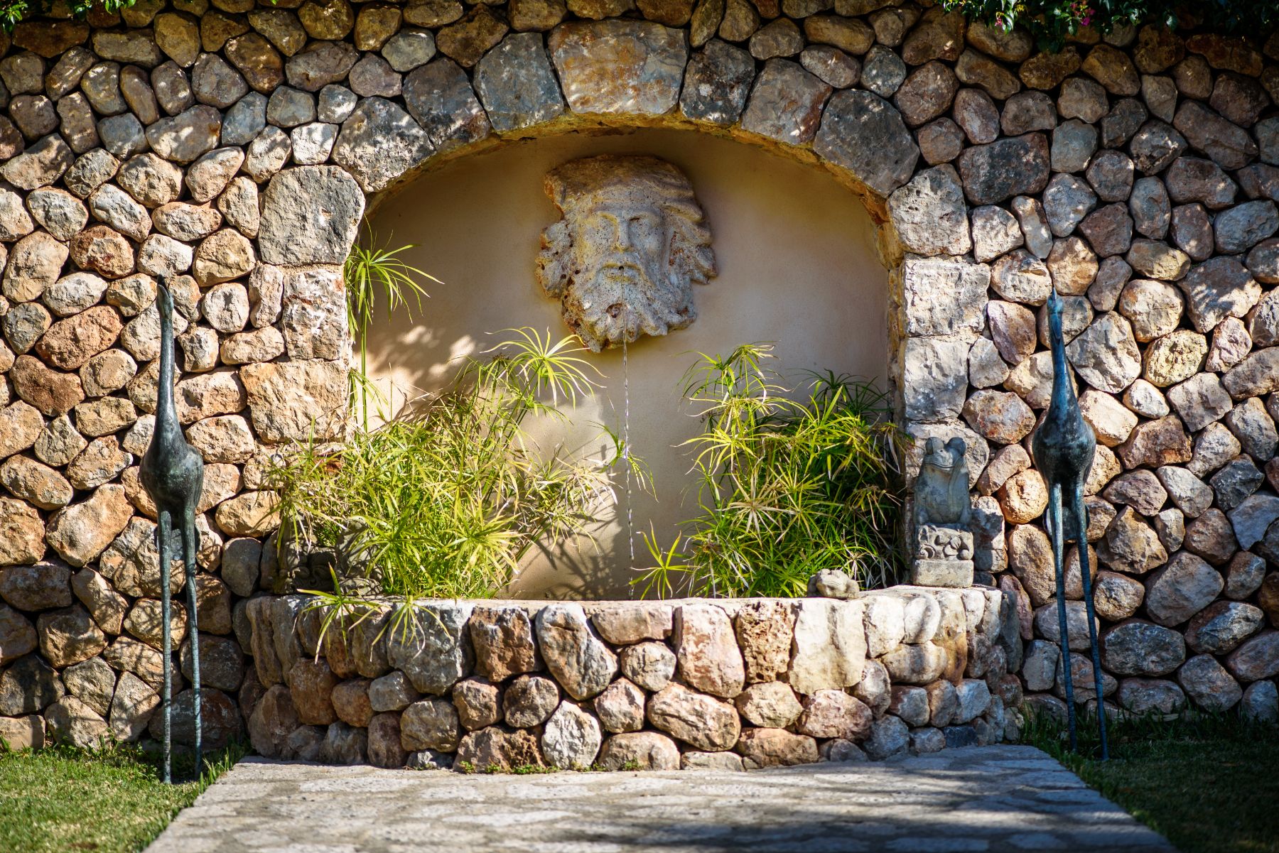Water fountain at Finca Paraiso, Mallorca