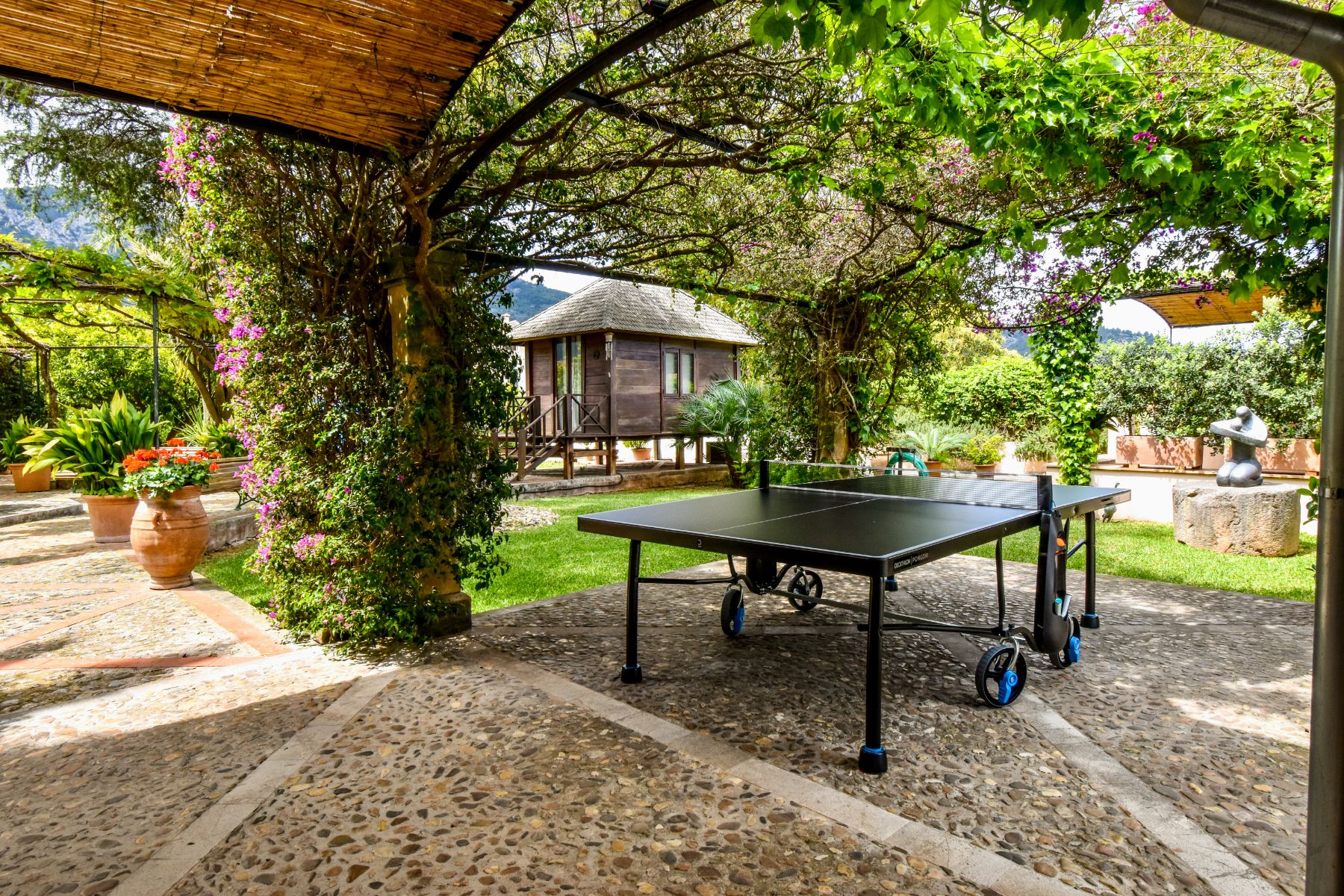 Table tennis at Finca Paraiso, Mallorca