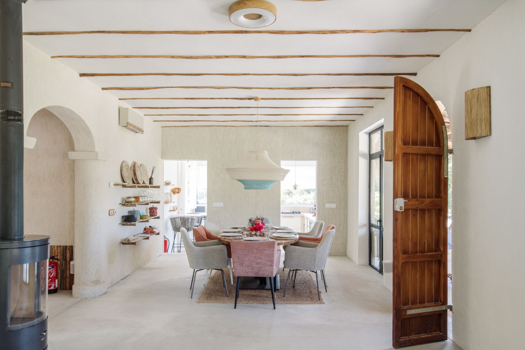 Dining room at Finca Romani, Mallorca