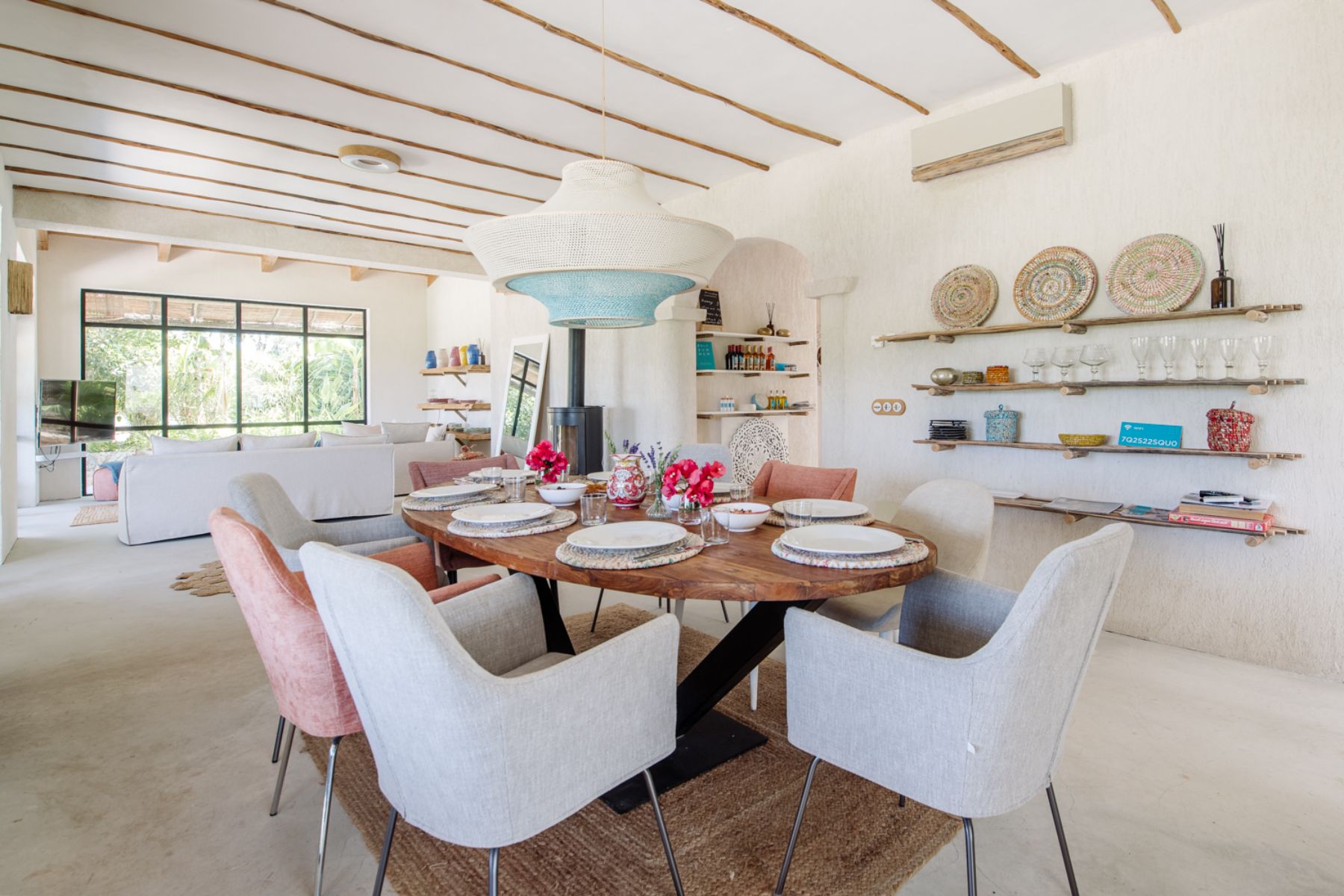 Dining room at Finca Romani, Mallorca