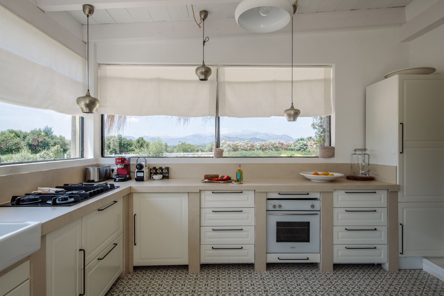 Kitchen at Finca Romani, Mallorca