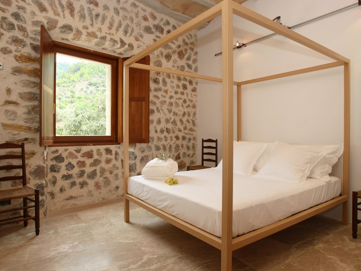 Master bedroom in La Finca, Mallorca