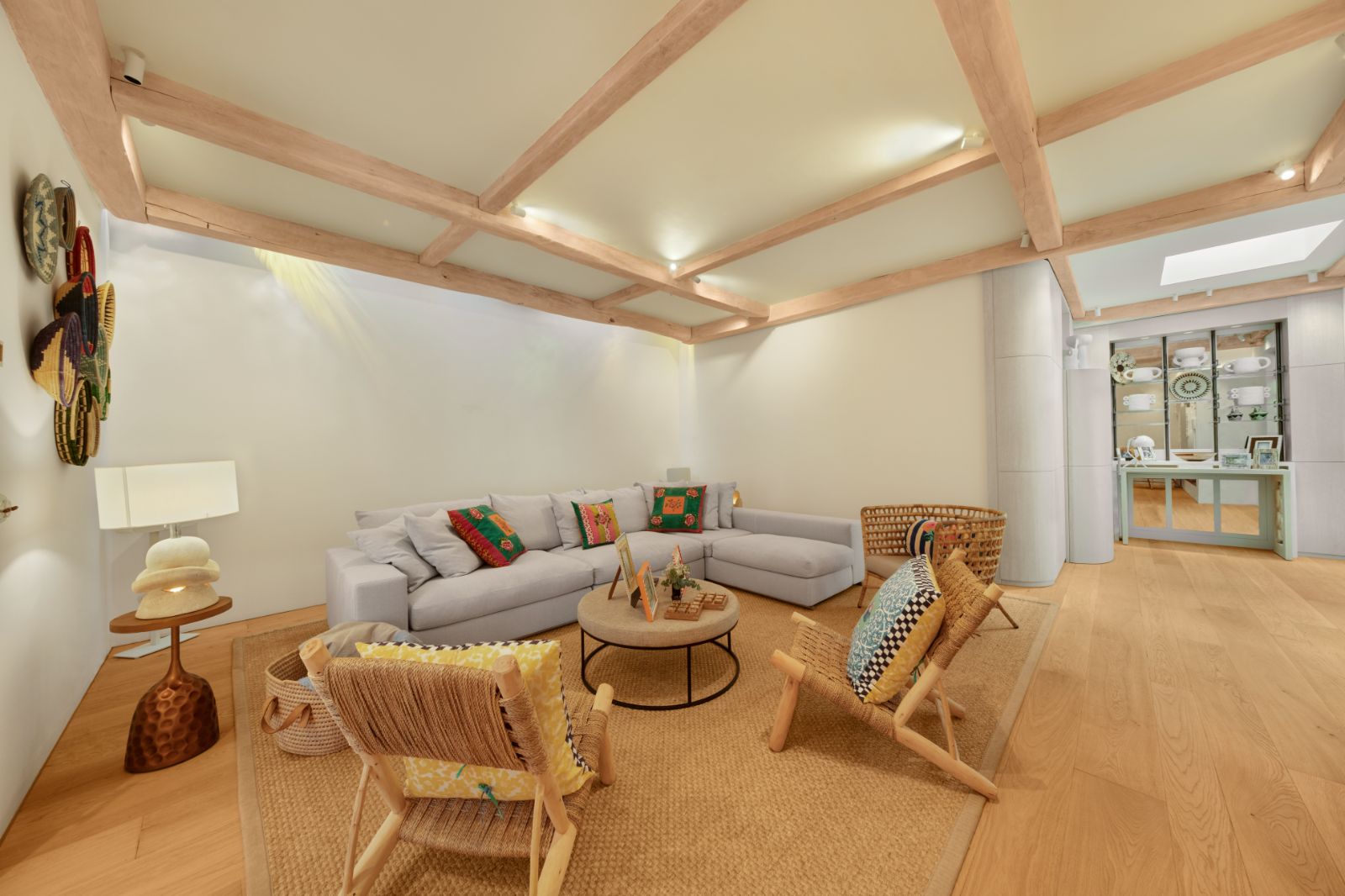 The living room at Sa Font in Mallorca