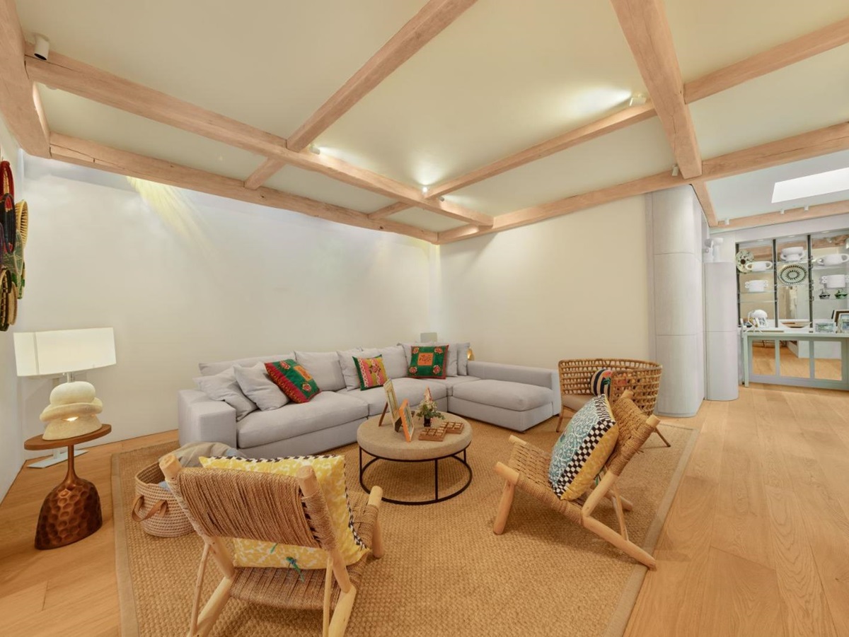 The living room at Sa Font in Mallorca