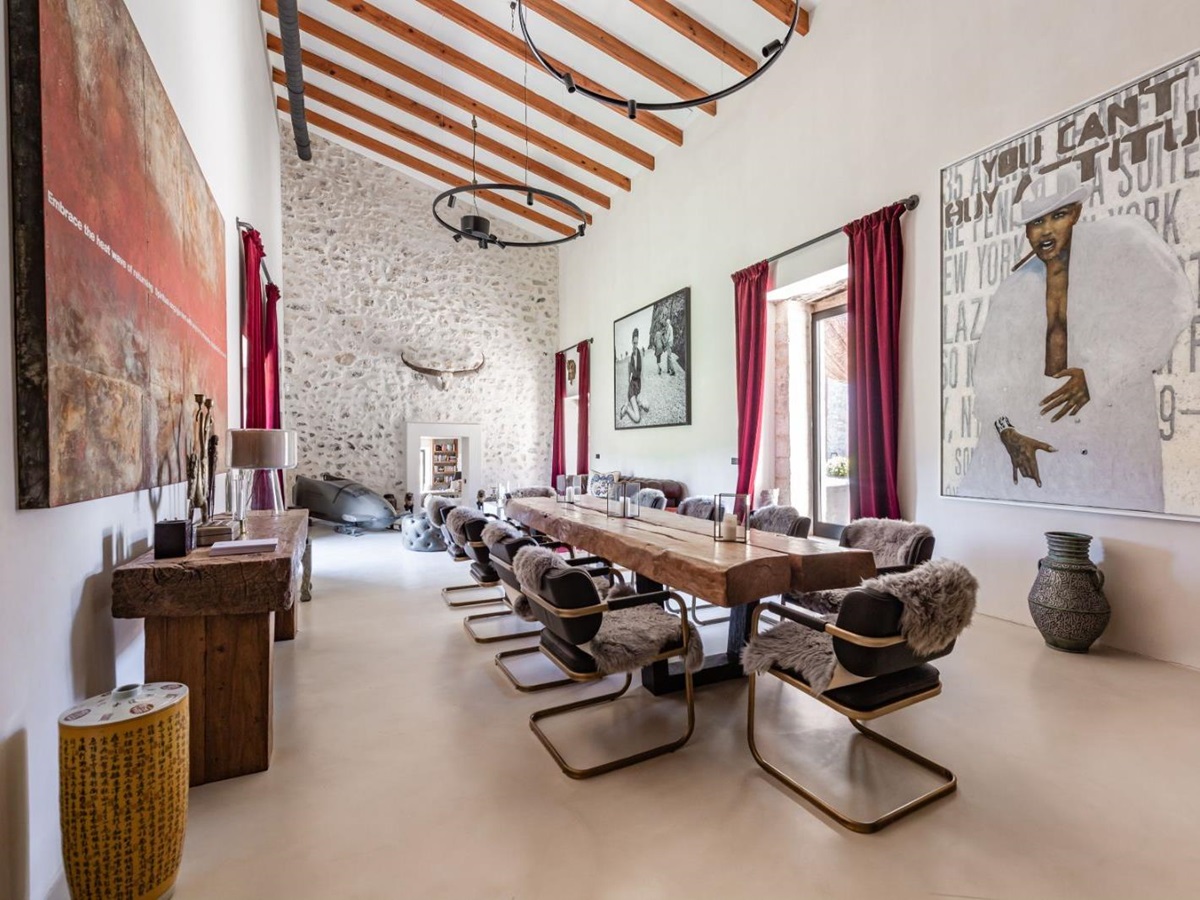 Dining Room at Son Fuster in Mallorca