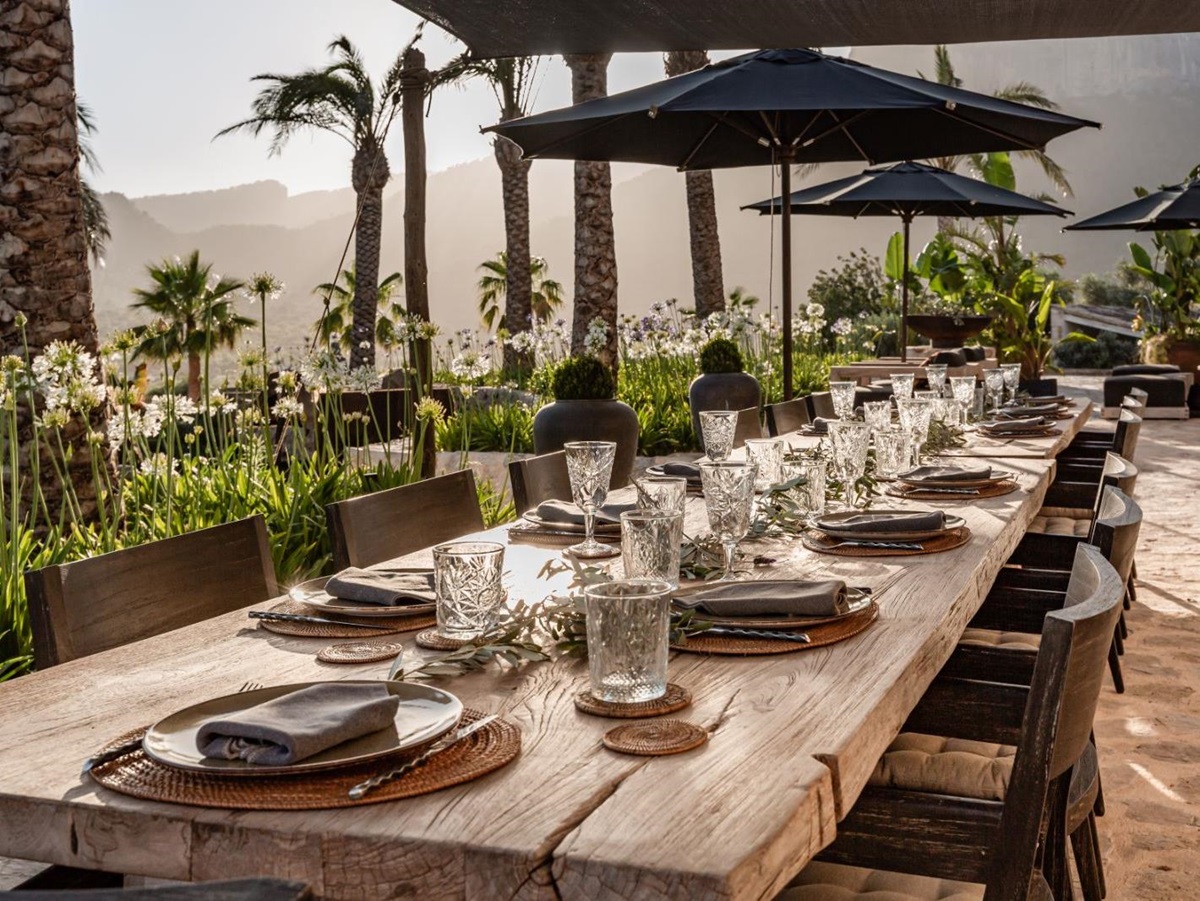 Outdoor Dining at Son Fuster in Mallorca