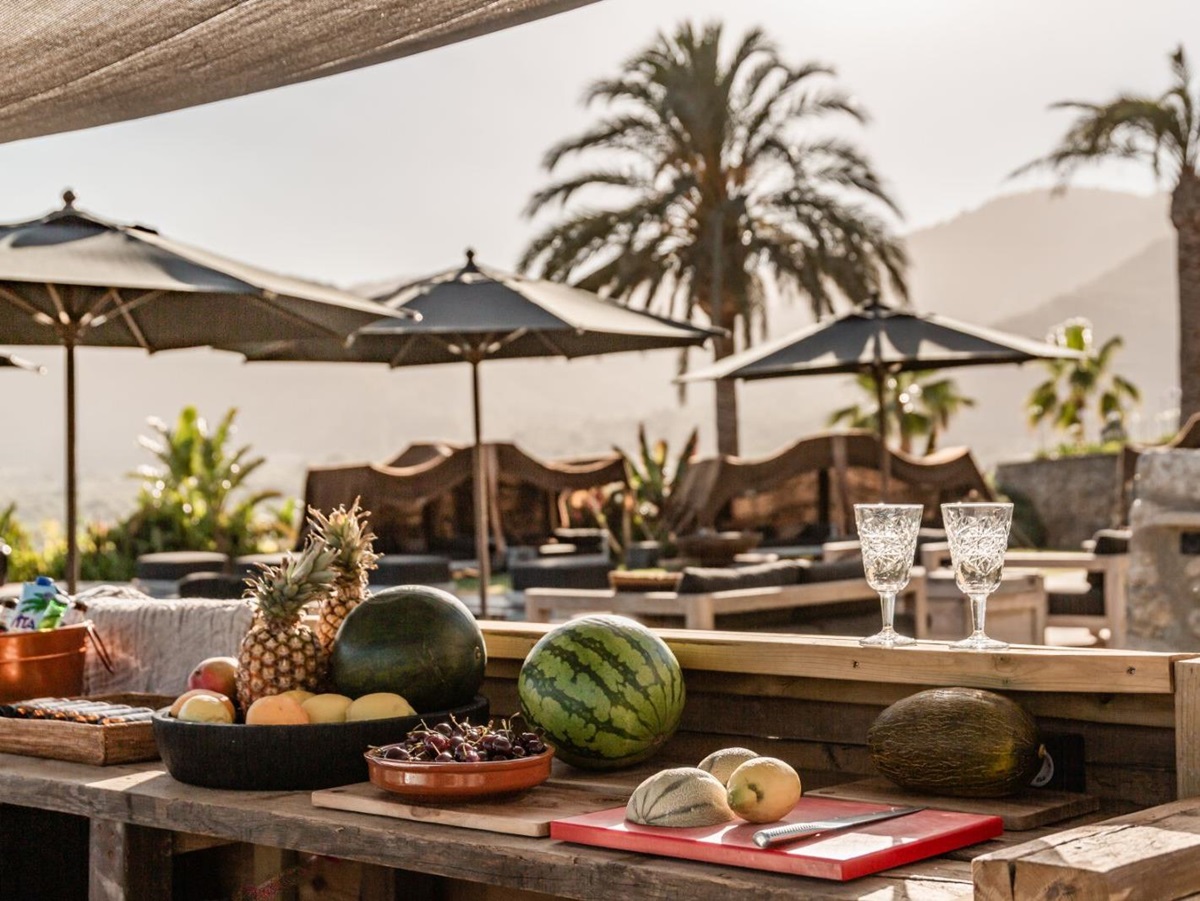 Poolside Kitchen at Son Fuster in Mallorca