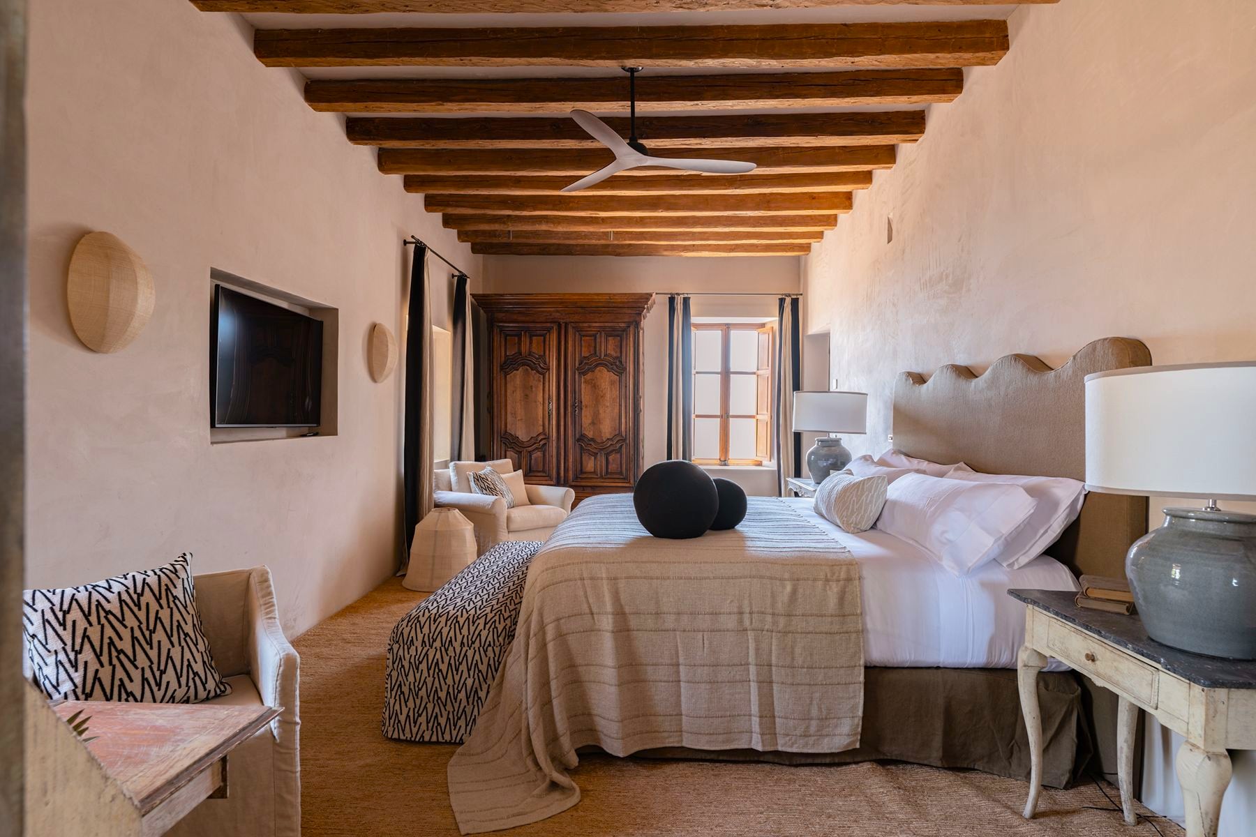 Double bedroom at Son Veri, Mallorca