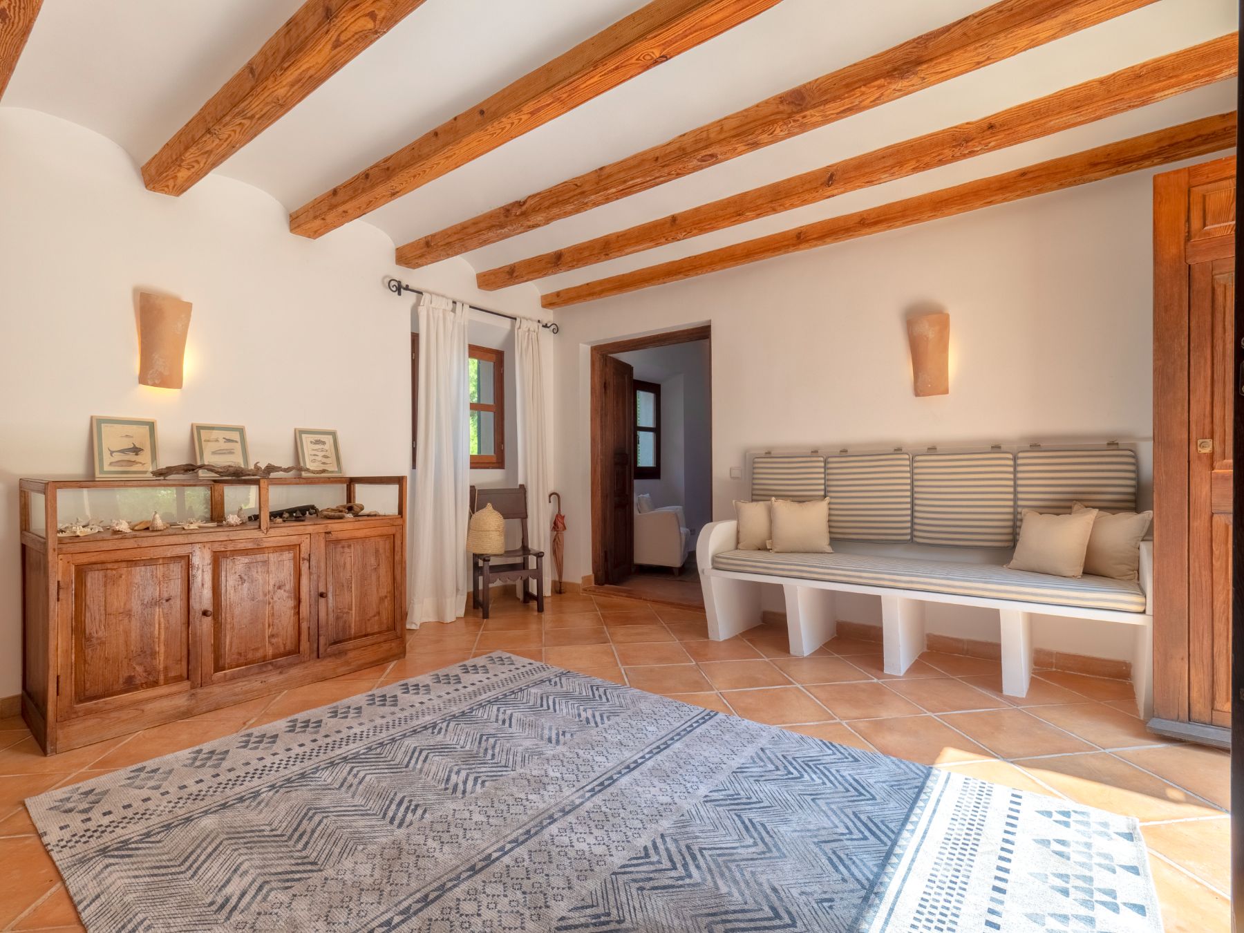 Entrance hall at Villa Caleta, Mallorca