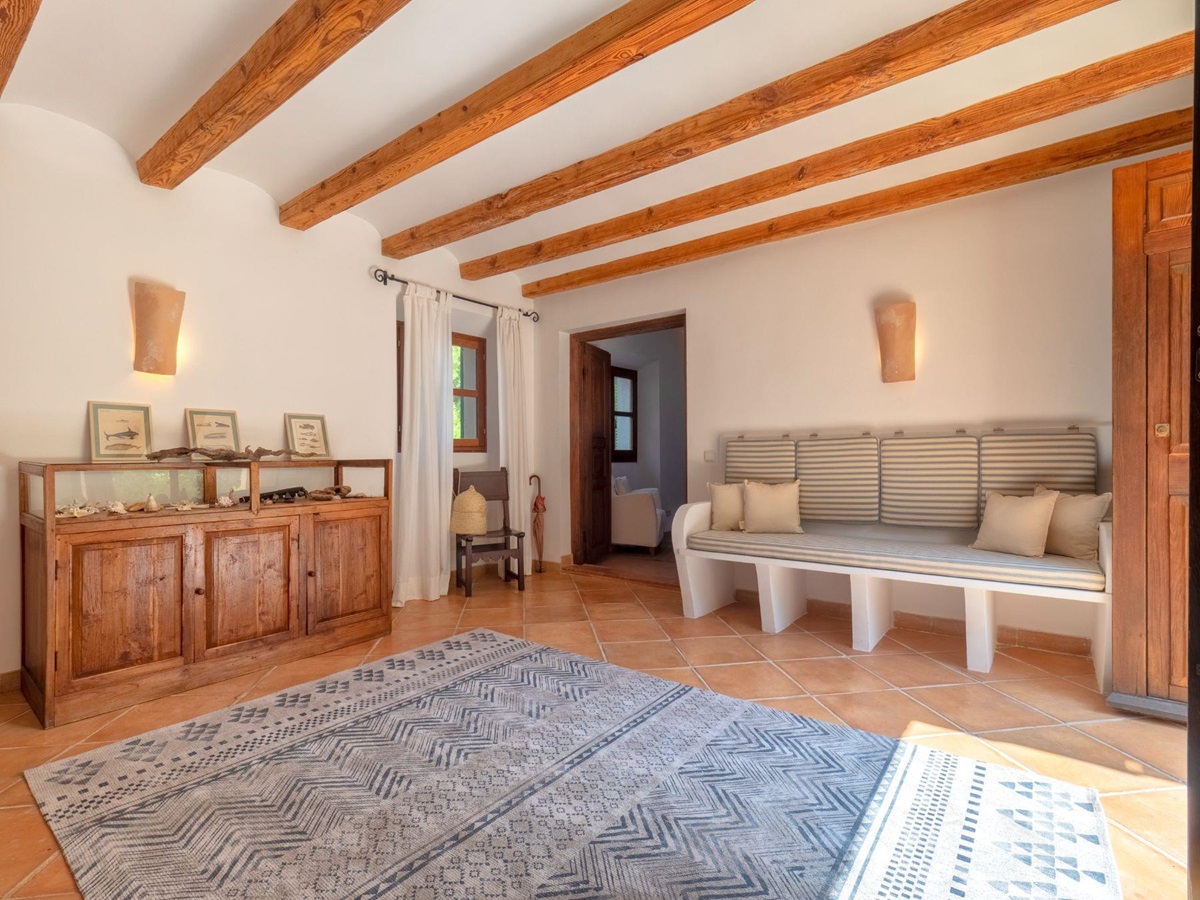 Entrance hall at Villa Caleta, Mallorca