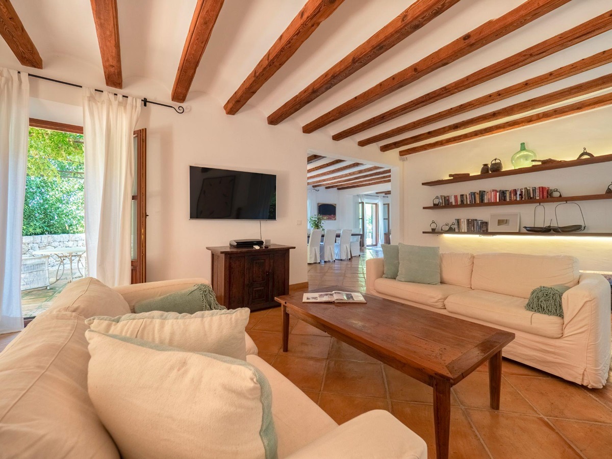 Living room at Villa Caleta, Mallorca