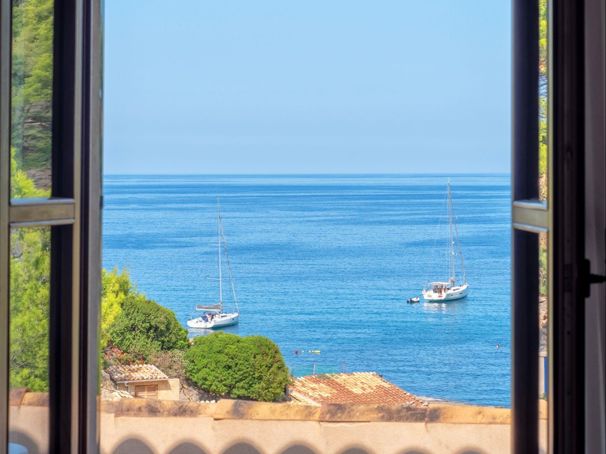View of the sea from Villa Caleta, Mallorca