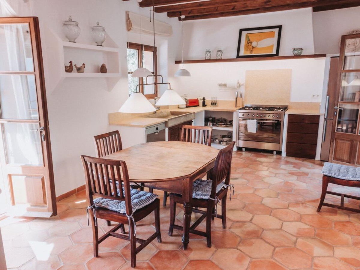 Dining room and Kitchen at Villa Cascada
