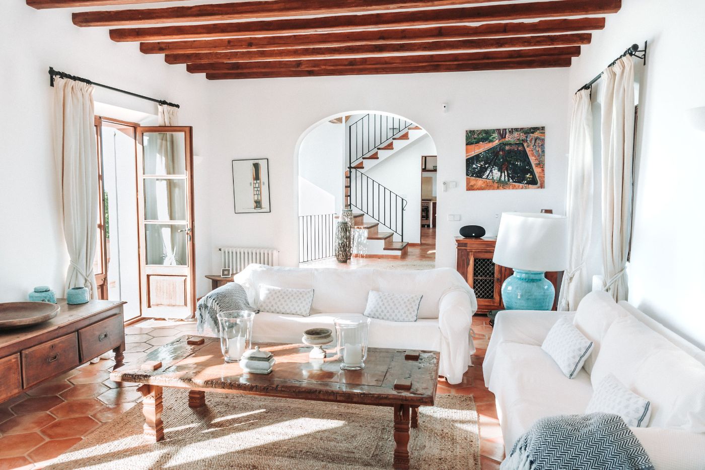 Living room at Villa Cascada