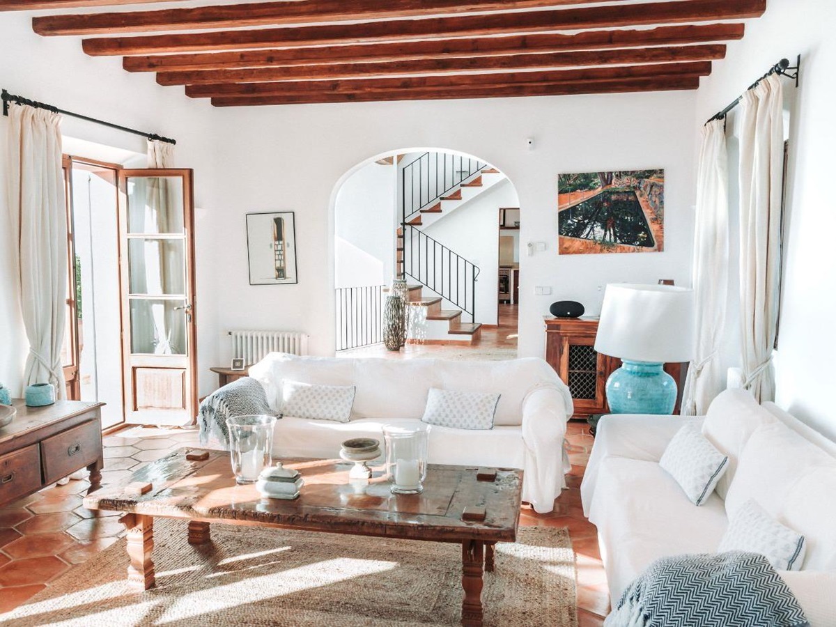 Living room at Villa Cascada