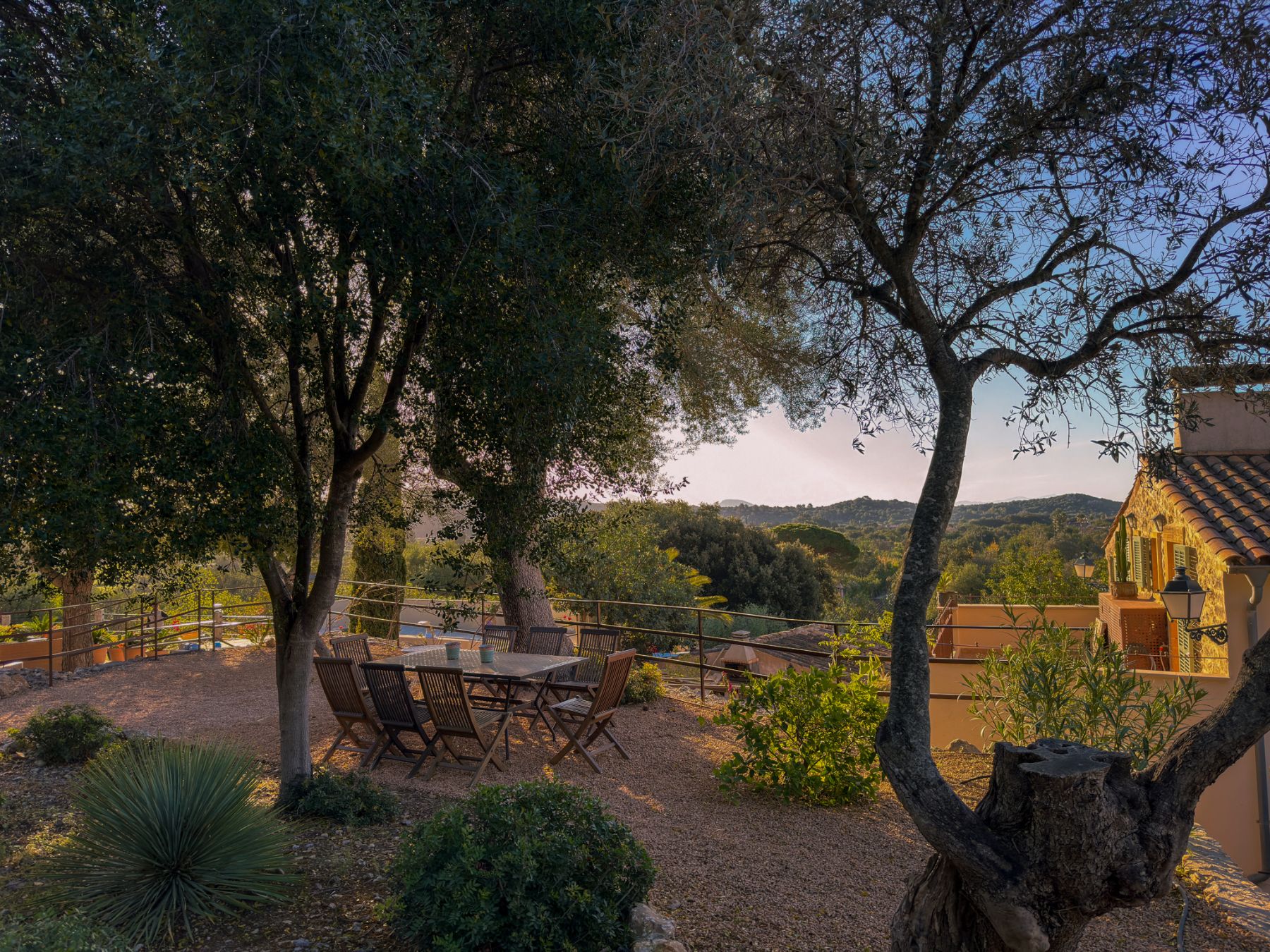 Outdoor seating at Villa Esplendor