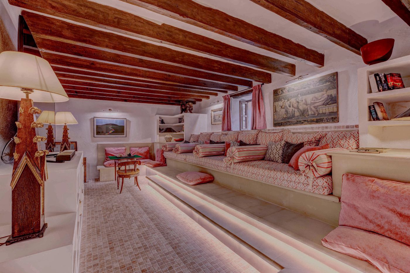 Media room at Villa Esplendor