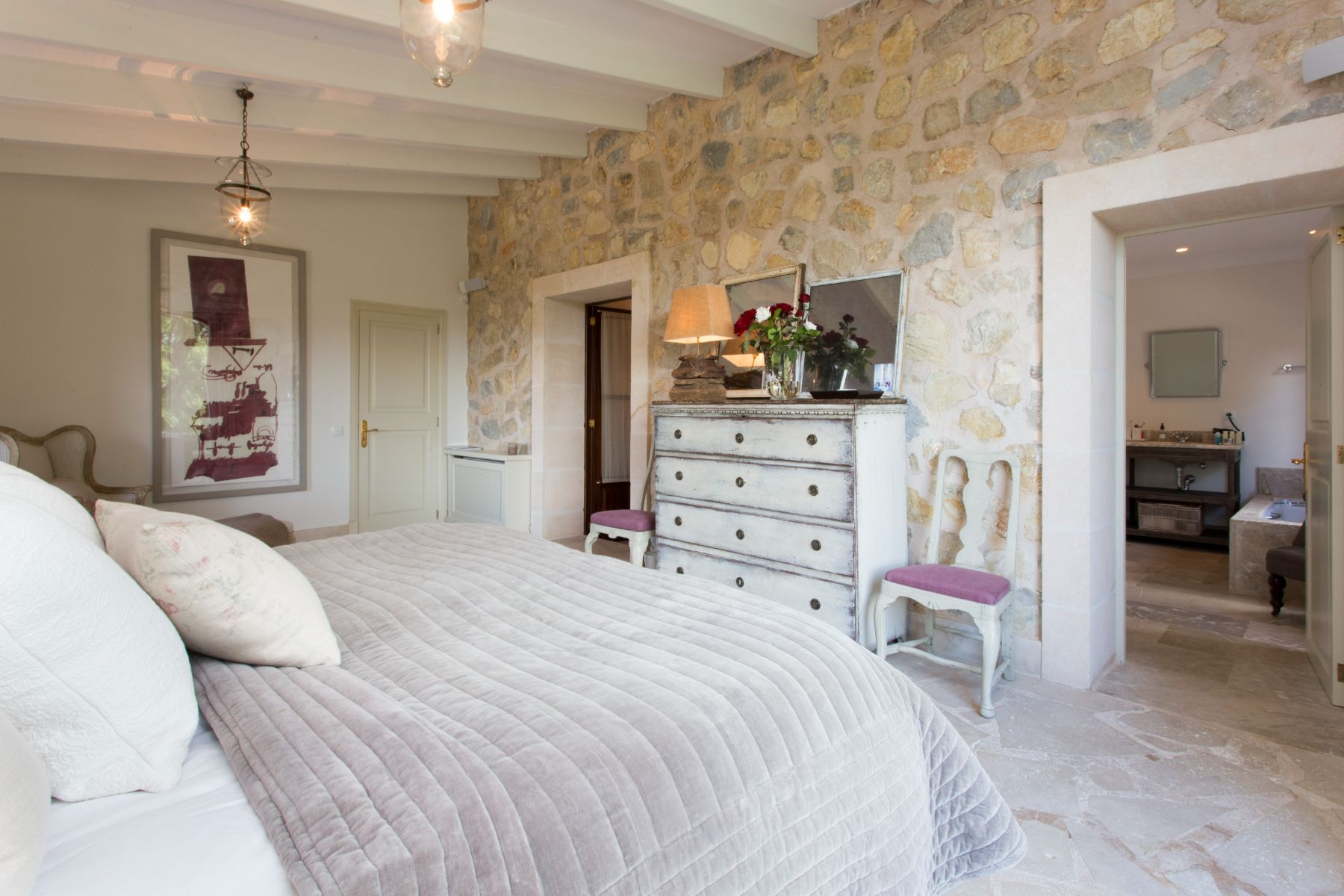 Double bedroom at Villa Maria, Mallorca