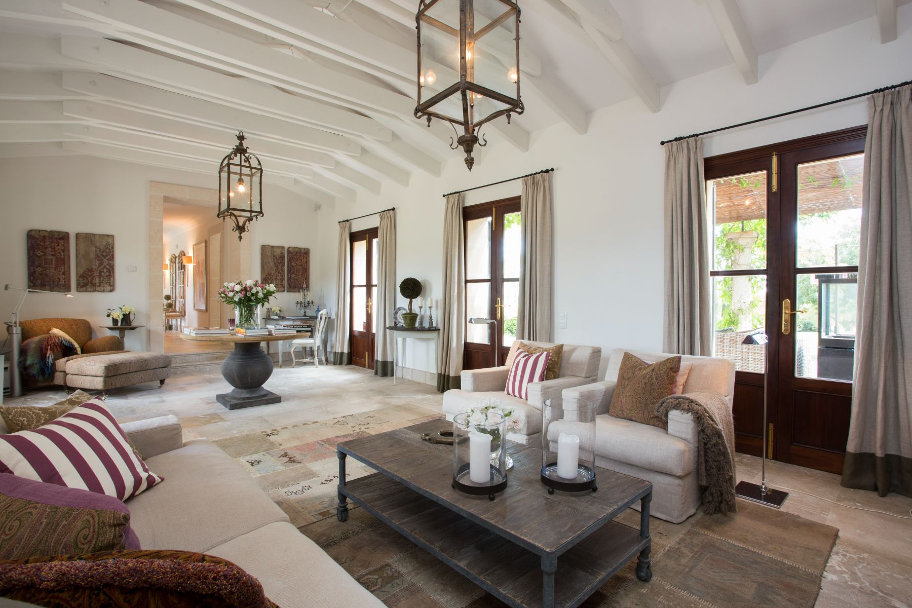 Living area at Villa Maria, Mallorca