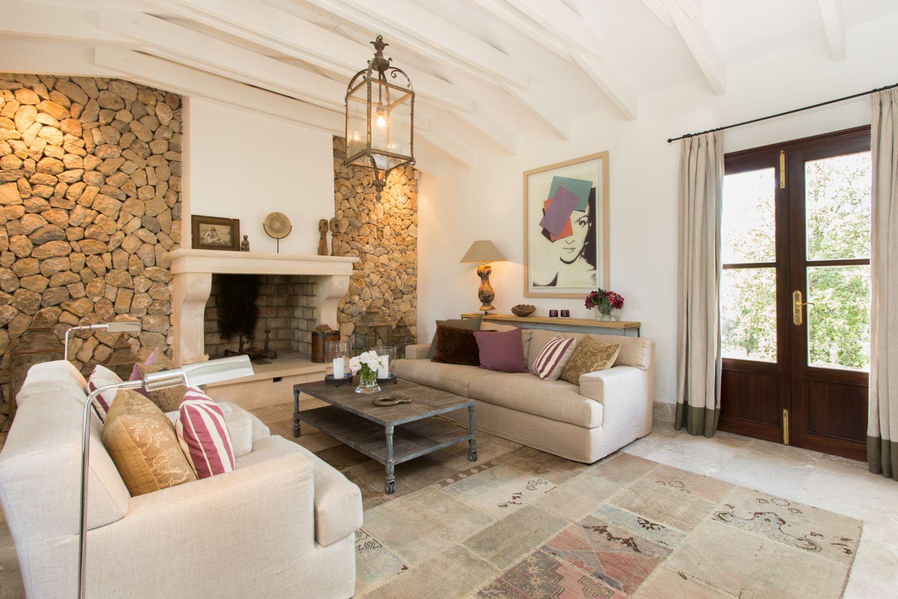 Living room at Villa Maria, Mallorca