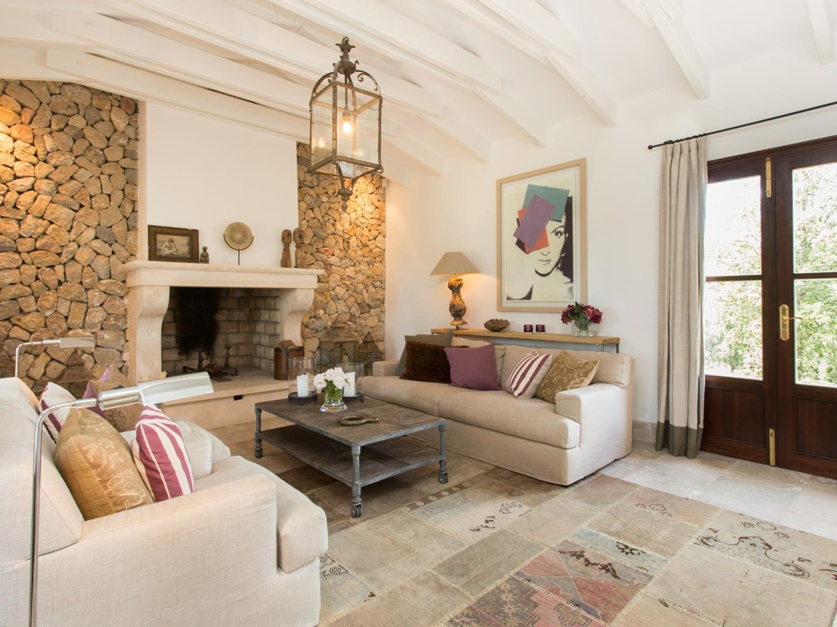 Living room at Villa Maria, Mallorca
