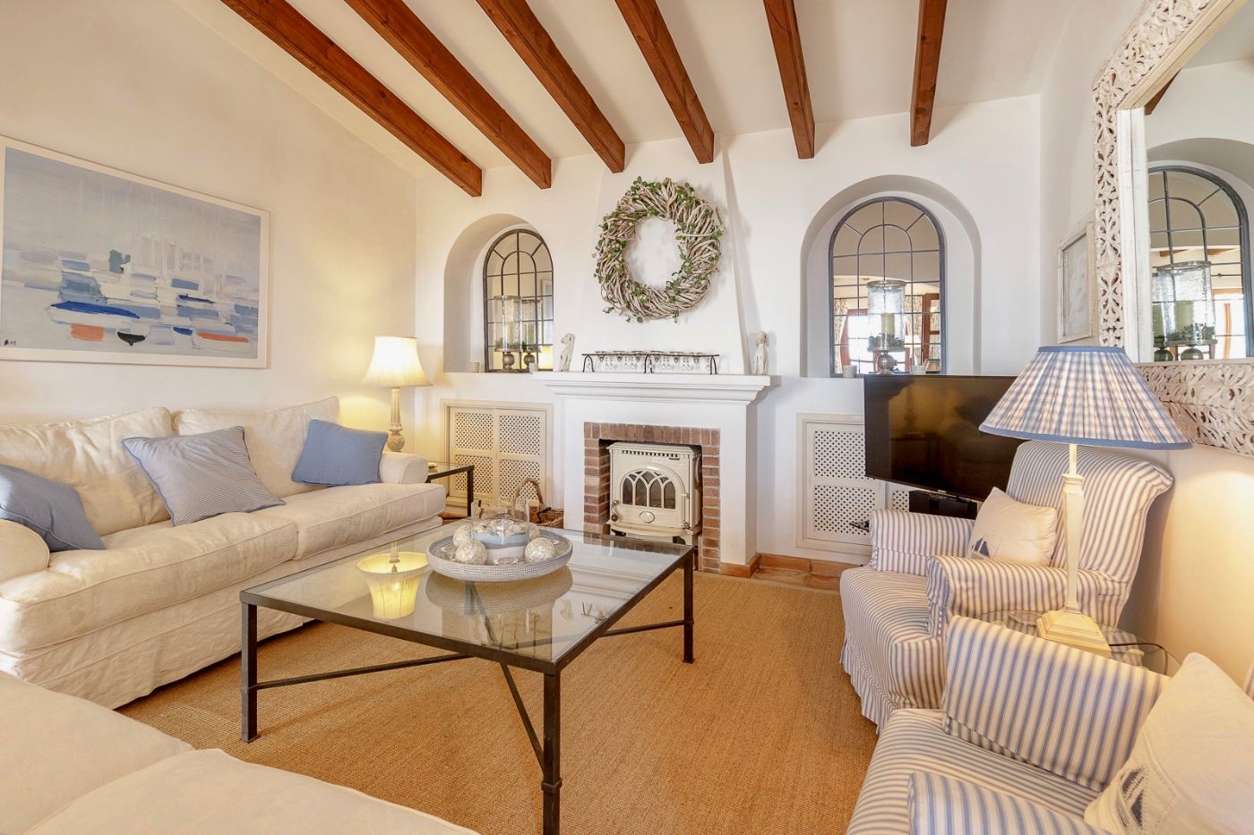 Living room at Villa Mariposa