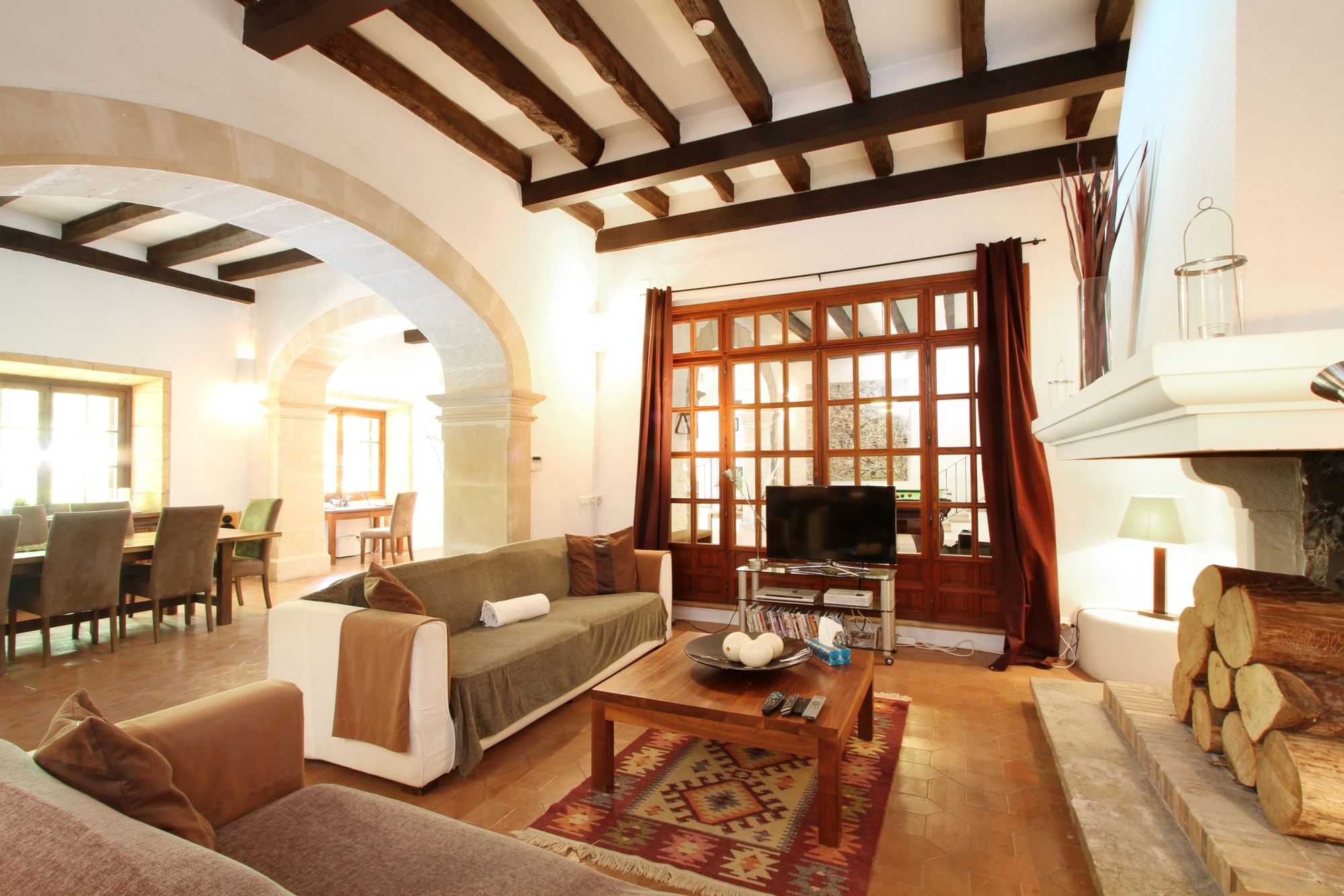 Living room in Villa Poligono, Mallorca