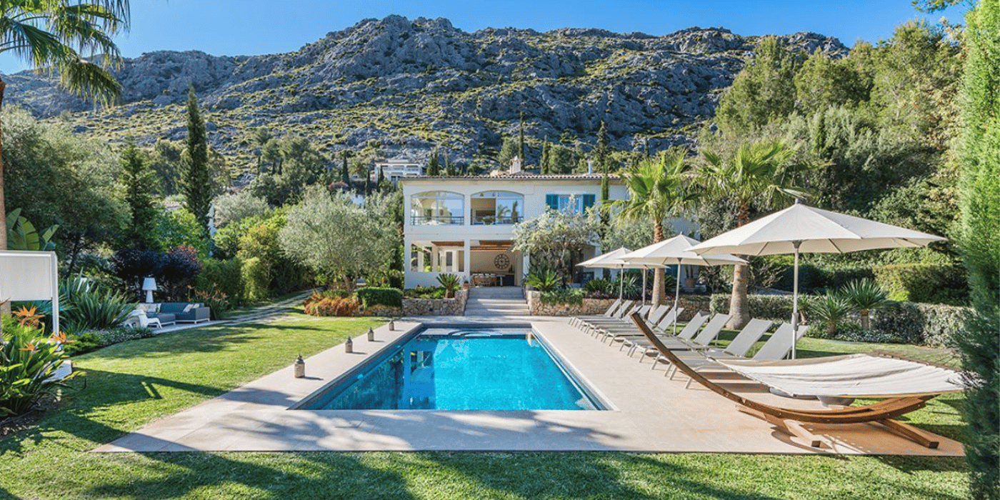The pool at Villa Pollenca, luxury villa in Mallorca