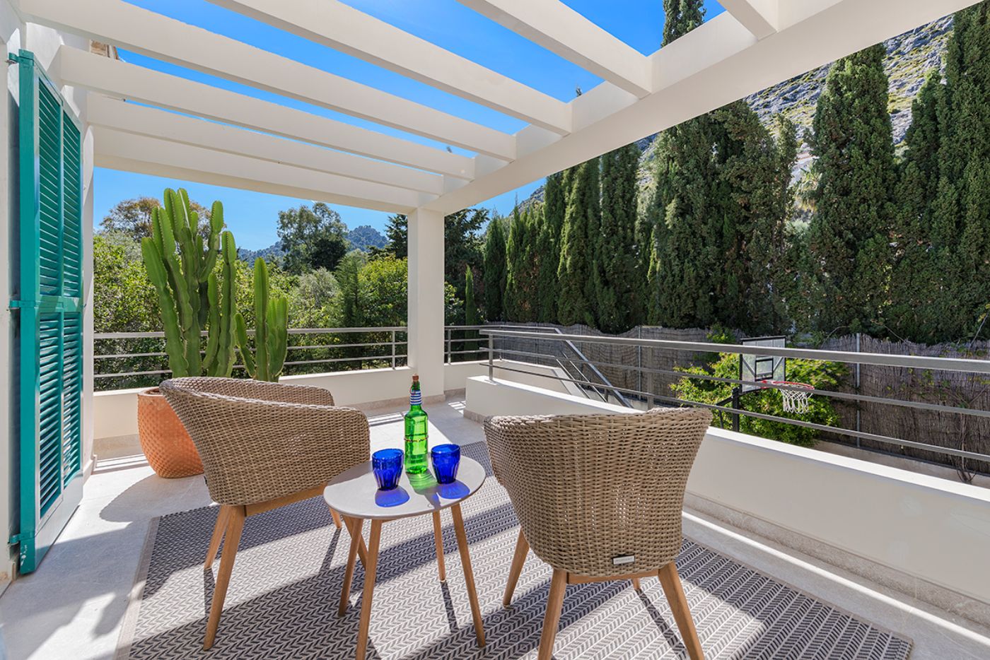 Balcony at Villa Pollenca in Mallorca