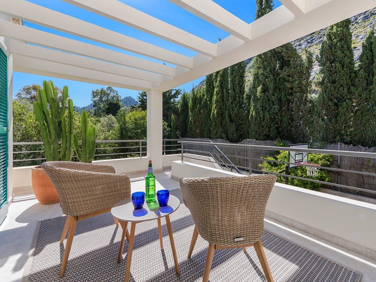 Balcony at Villa Pollenca in Mallorca