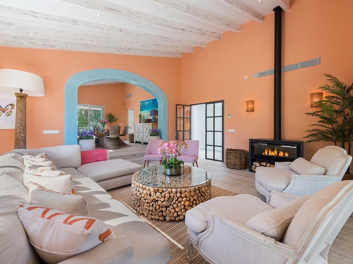 Sitting Room at Villa Pollenca in Mallorca