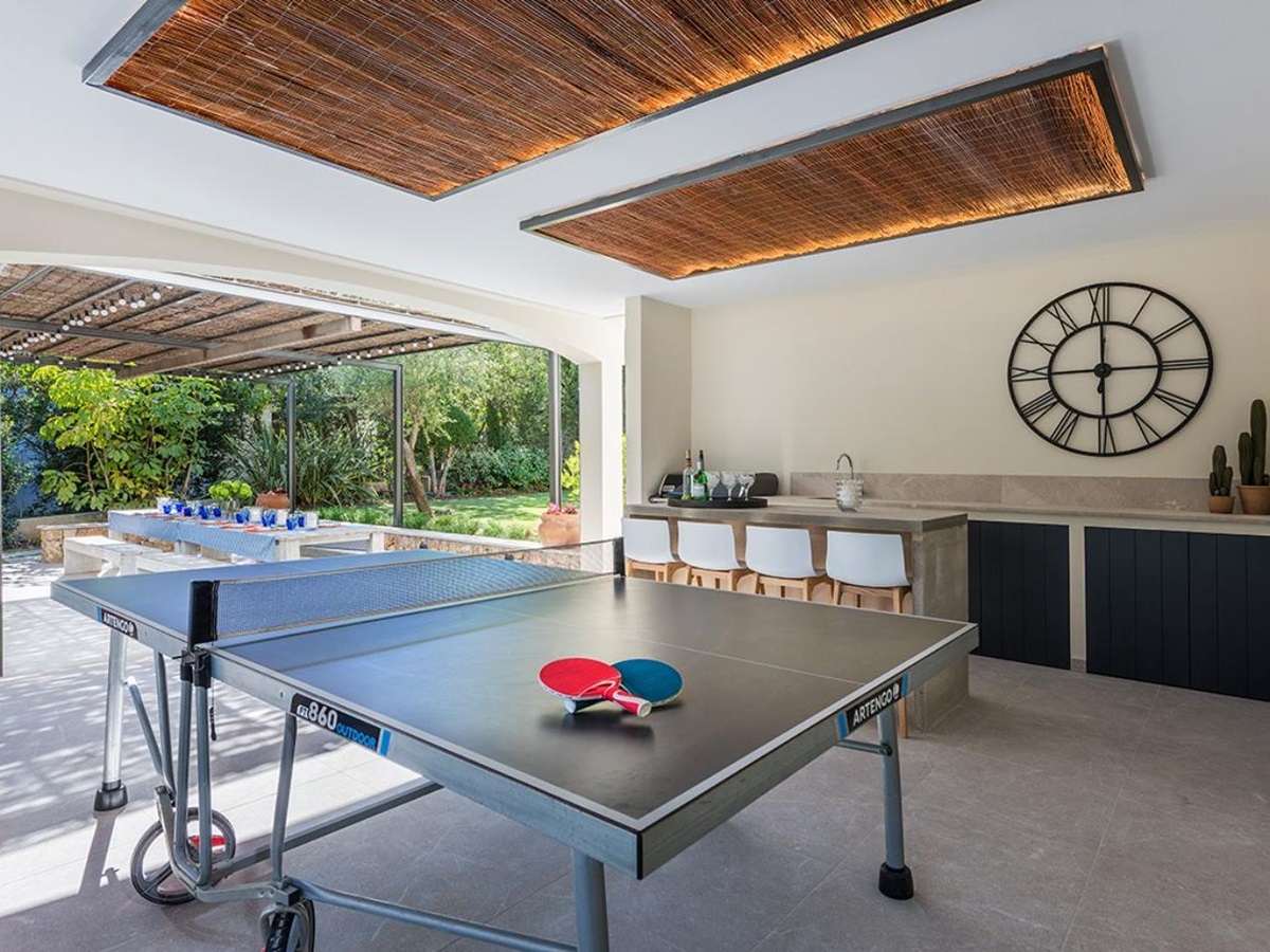 Table Tennis at Villa Pollenca in Mallorca