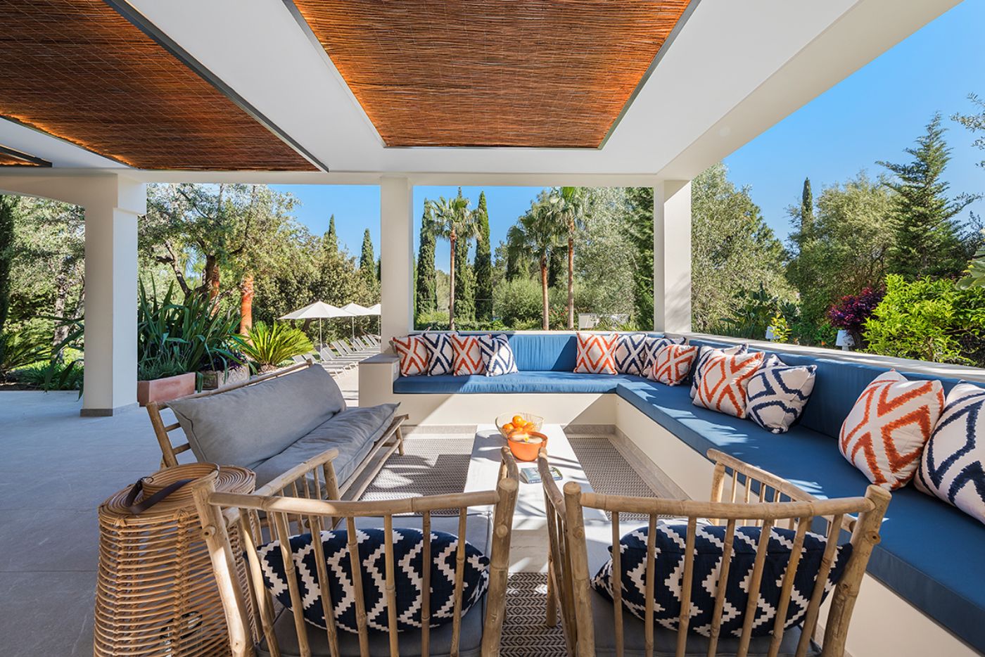 Terrace Dining at Villa Pollenca in Mallorca