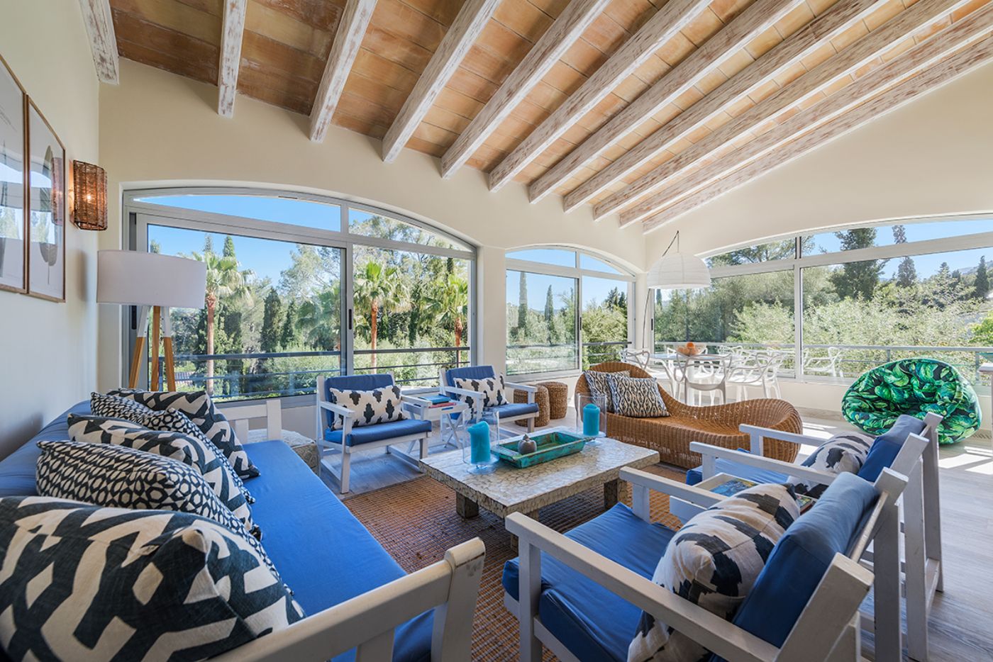 Terrace at Villa Pollenca in Mallorca