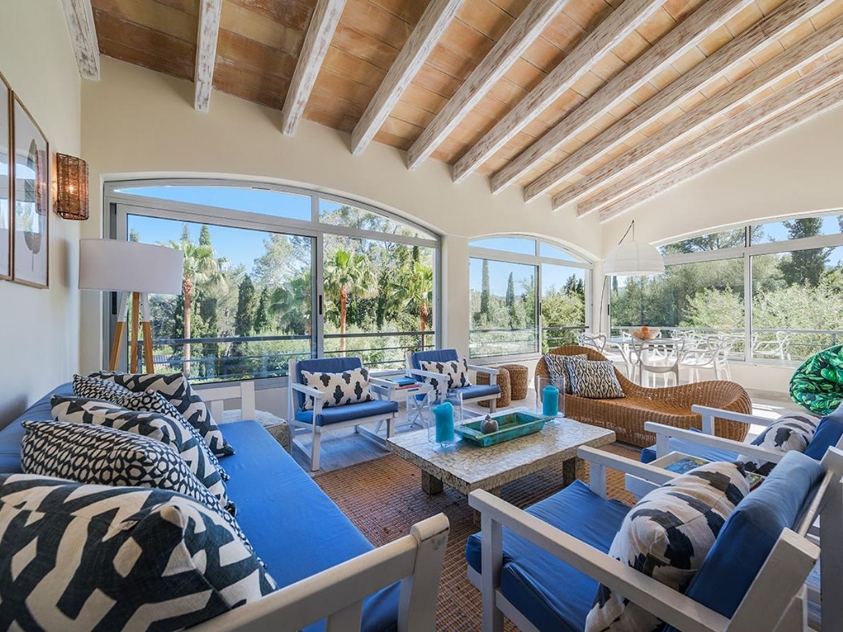 Terrace at Villa Pollenca in Mallorca