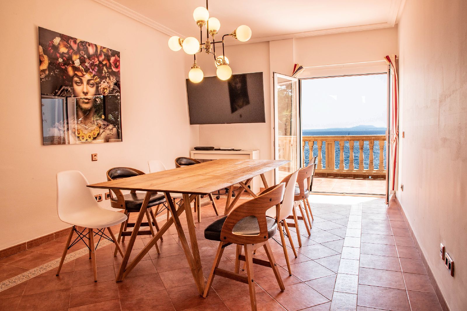 Interiors of Villa Santuario in Mallorca