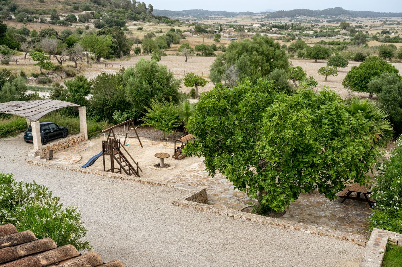 Outdoor play area at Villa Sineu Vista