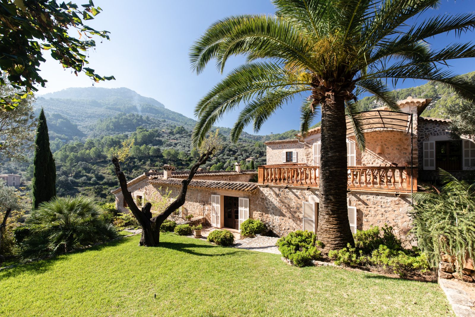 a view of the garden at villa trapiche