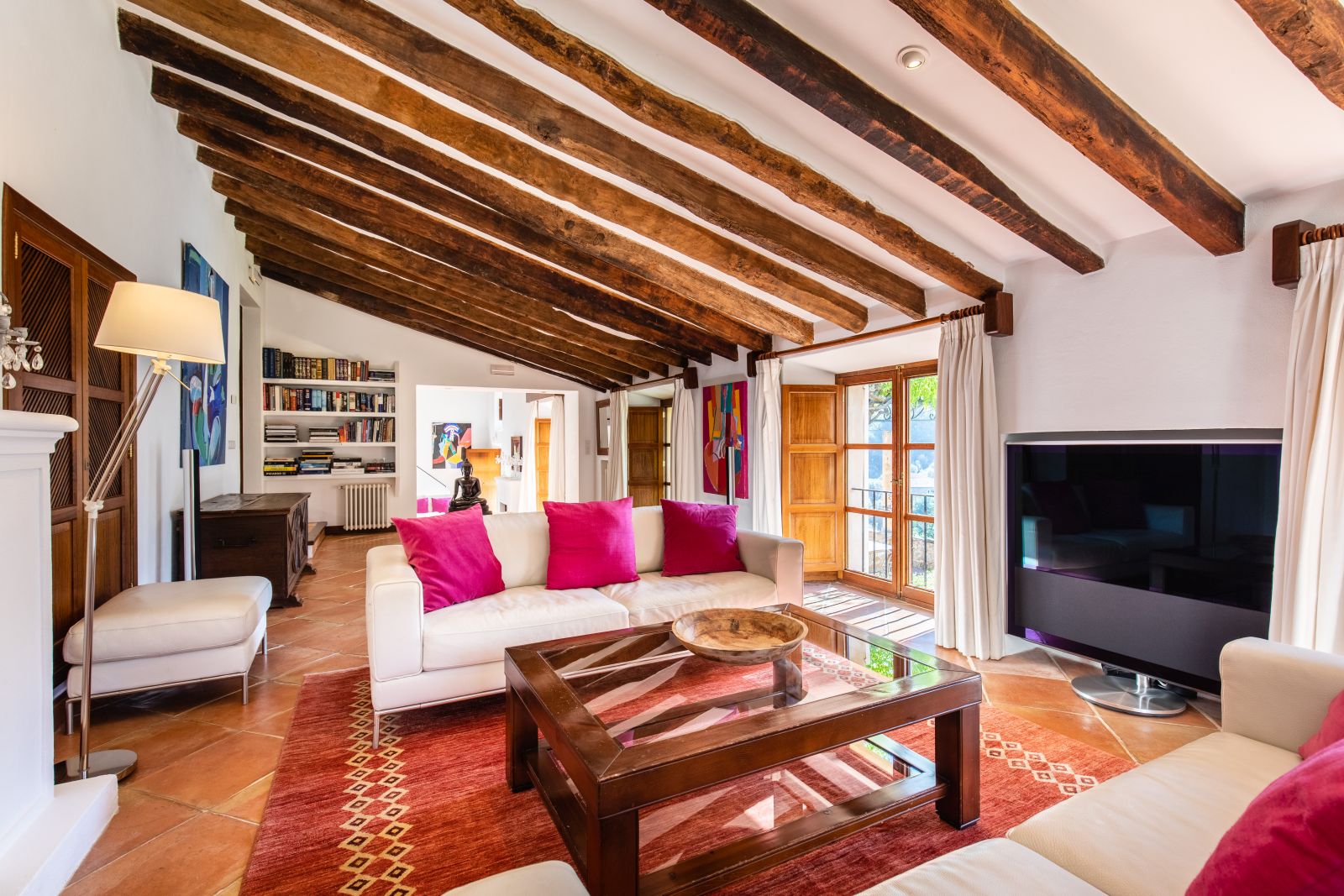 the living room at villa trapiche