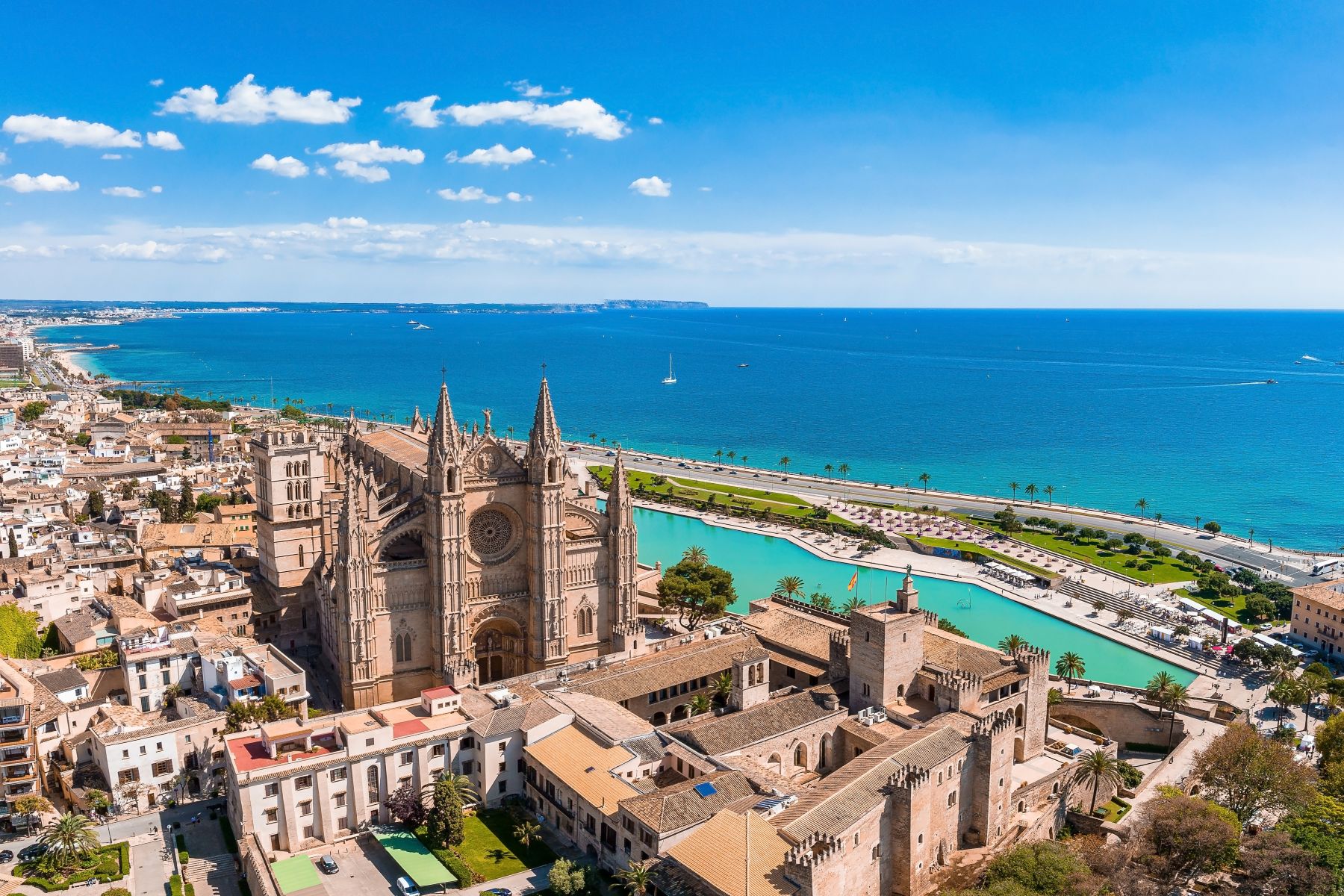 Aerial view of Palma de Mallorca