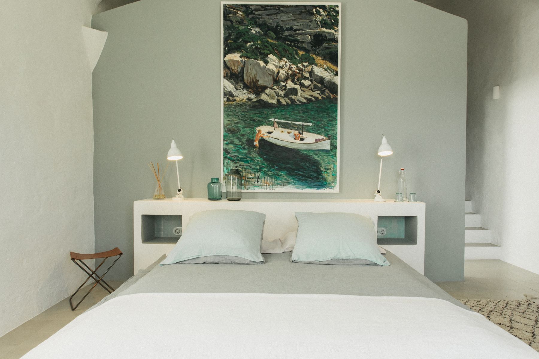 Double bedroom at Casa Benedicta, Menorca