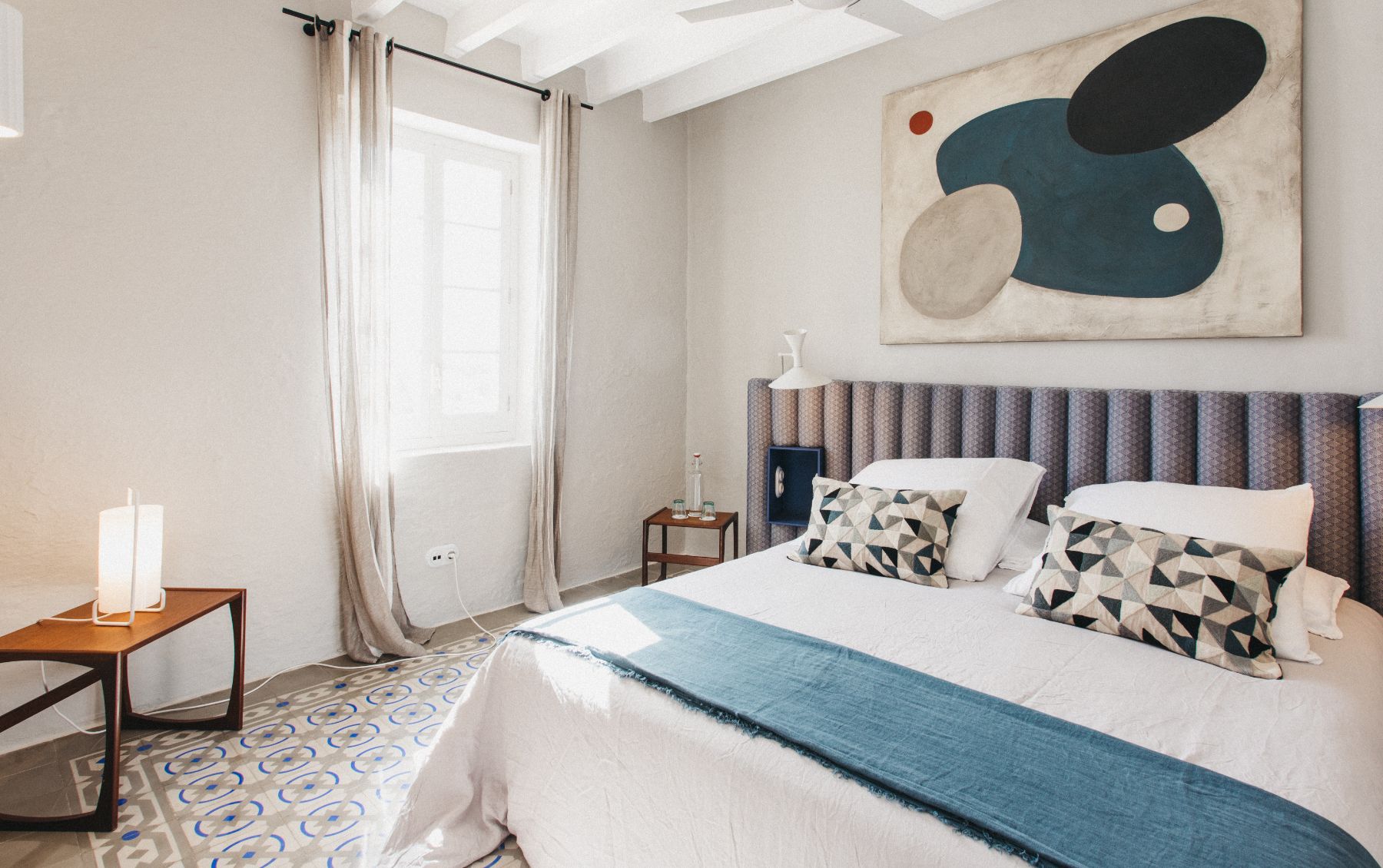 Double bedroom at Casa Benedicta, Menorca